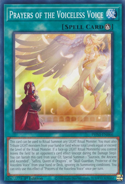 Prayers of the Voiceless Voice [PHNI-EN066] Common - Card Brawlers | Quebec | Canada | Yu-Gi-Oh!