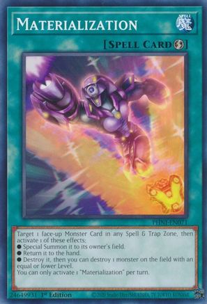Materialization [PHNI-EN071] Common - Yu-Gi-Oh! - Card Brawlers | Quebec | Canada |