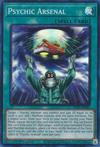 Psychic Arsenal [PHNI-EN082] Super Rare - Card Brawlers | Quebec | Canada | Yu-Gi-Oh!