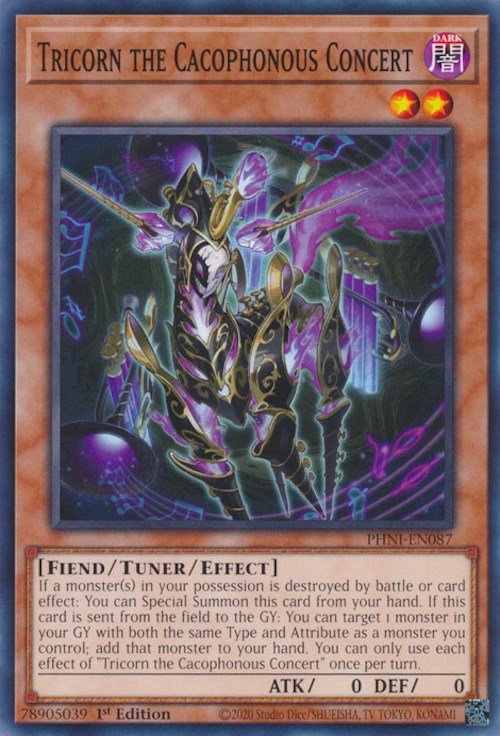 Tricorn the Cacophonous Concert [PHNI-EN087] Common - Card Brawlers | Quebec | Canada | Yu-Gi-Oh!