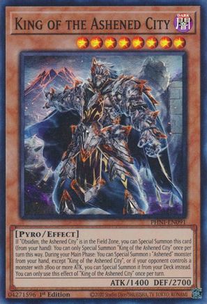 King of the Ashened City [PHNI-EN091] Super Rare - Yu-Gi-Oh! - Card Brawlers | Quebec | Canada |
