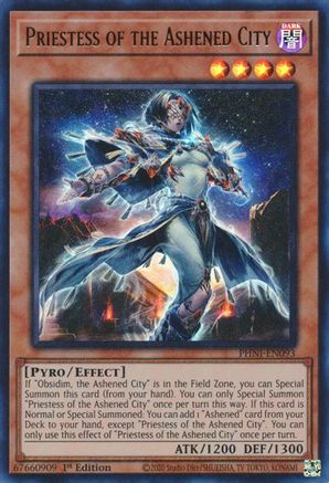 Priestess of the Ashened City [PHNI-EN093] Ultra Rare - Yu-Gi-Oh! - Card Brawlers | Quebec | Canada |