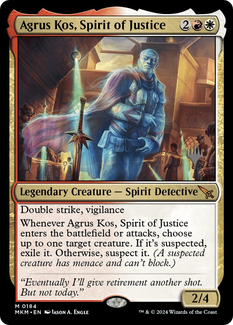 Agrus Kos, Spirit of Justice (Promo Pack) [Murders at Karlov Manor Promos] - Magic: The Gathering - Card Brawlers | Quebec | Canada |