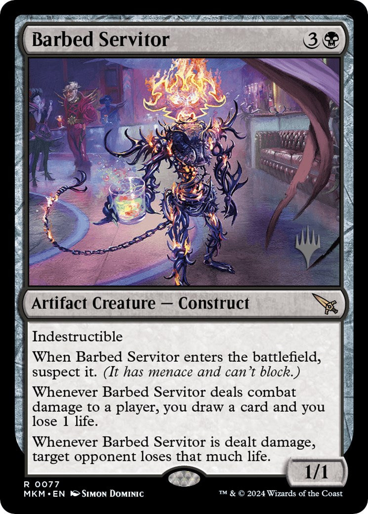 Barbed Servitor (Promo Pack) [Murders at Karlov Manor Promos] - Magic: The Gathering - Card Brawlers | Quebec | Canada |