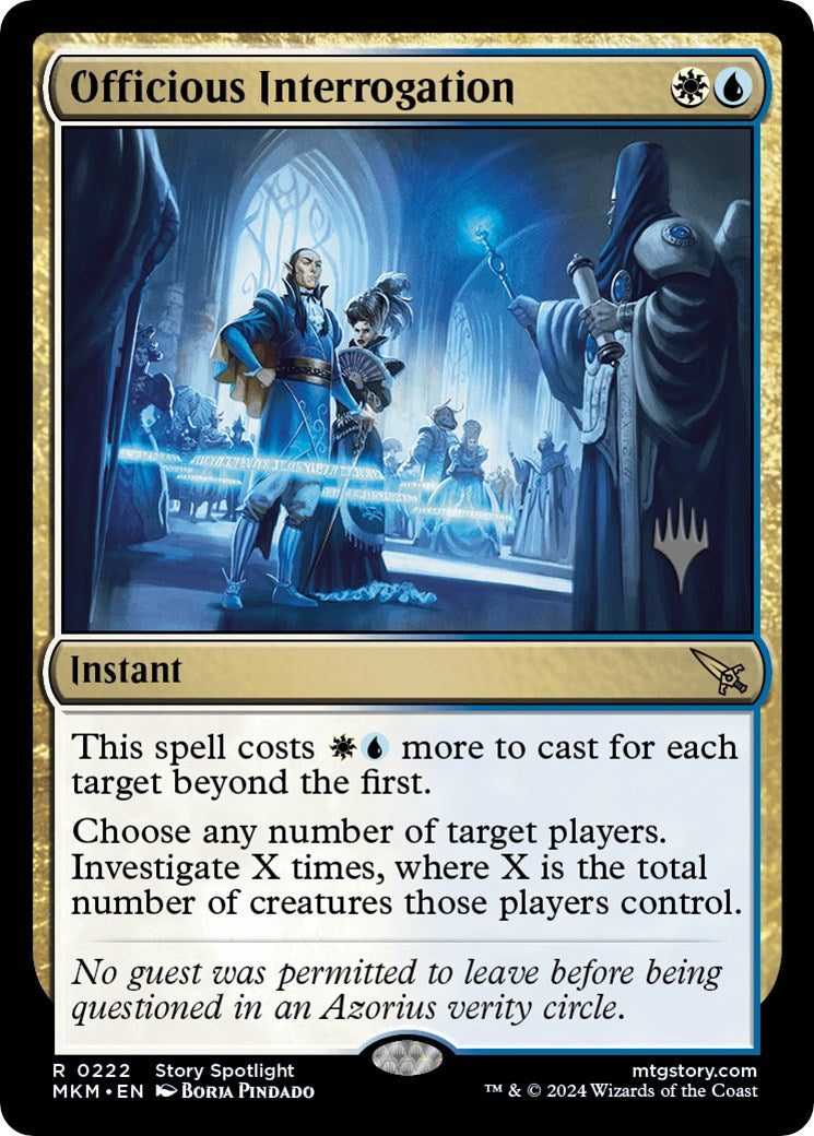 Officious Interrogation (Promo Pack) [Murders at Karlov Manor Promos] - Magic: The Gathering - Card Brawlers | Quebec | Canada |