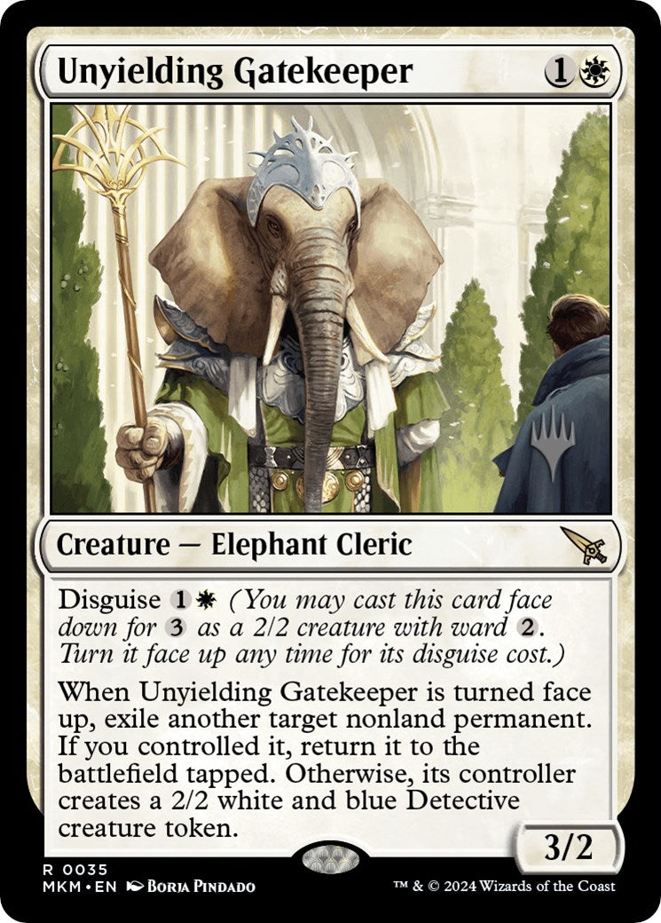 Unyielding Gatekeeper (Promo Pack) [Murders at Karlov Manor Promos] - Magic: The Gathering - Card Brawlers | Quebec | Canada |