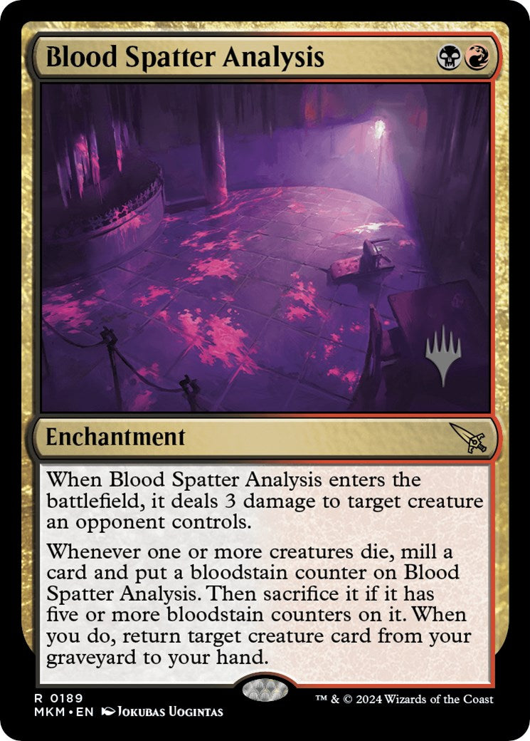Blood Spatter Analysis (Promo Pack) [Murders at Karlov Manor Promos] - Magic: The Gathering - Card Brawlers | Quebec | Canada |