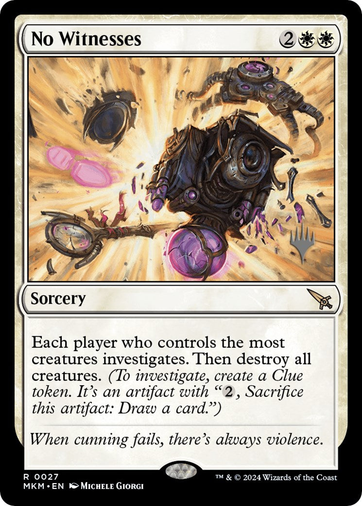 No Witnesses (Promo Pack) [Murders at Karlov Manor Promos] - Magic: The Gathering - Card Brawlers | Quebec | Canada |