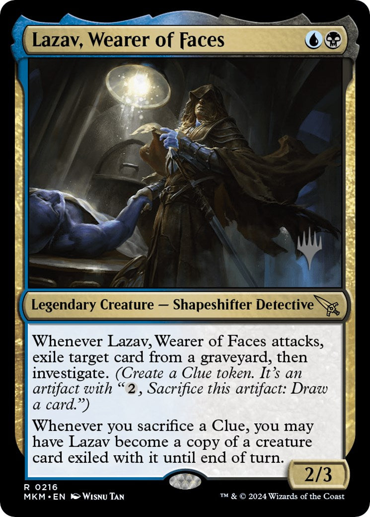 Lazav, Wearer of Faces (Promo Pack) [Murders at Karlov Manor Promos] - Magic: The Gathering - Card Brawlers | Quebec | Canada |