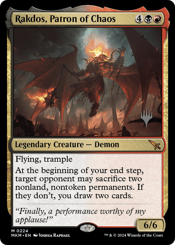 Rakdos, Patron of Chaos (Promo Pack) [Murders at Karlov Manor Promos] - Magic: The Gathering - Card Brawlers | Quebec | Canada |