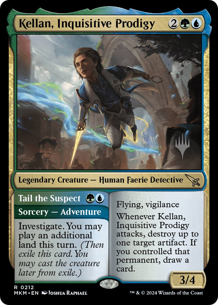 Kellan, Inquisitive Prodigy // Tail the Suspect (Promo Pack) [Murders at Karlov Manor Promos] - Magic: The Gathering - Card Brawlers | Quebec | Canada |