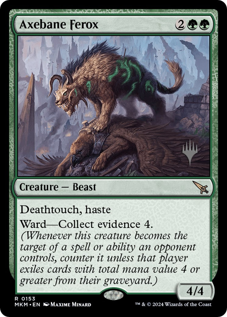 Axebane Ferox (Promo Pack) [Murders at Karlov Manor Promos] - Magic: The Gathering - Card Brawlers | Quebec | Canada |