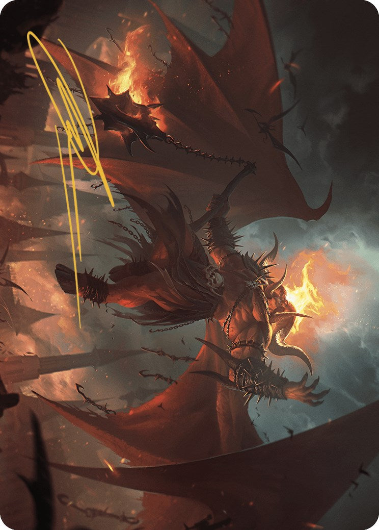 Rakdos, Patron of Chaos Art Card (22/49) (Gold-Stamped Signature) [Murders at Karlov Manor Art Series] - Magic: The Gathering - Card Brawlers | Quebec | Canada |