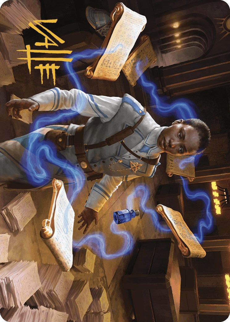 Case File Auditor Art Card (Gold-Stamped Signature) [Murders at Karlov Manor Art Series] - Magic: The Gathering - Card Brawlers | Quebec | Canada |