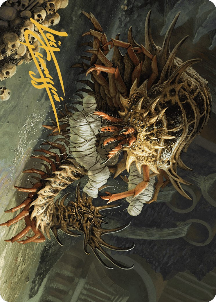 Rot Farm Mortipede Art Card (Gold-Stamped Signature) [Murders at Karlov Manor Art Series] - Magic: The Gathering - Card Brawlers | Quebec | Canada |