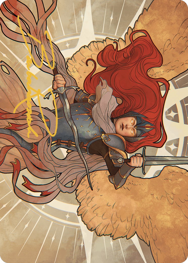 Aurelia, the Law Above Art Card (36/49) (Gold-Stamped Signature) [Murders at Karlov Manor Art Series] - Magic: The Gathering - Card Brawlers | Quebec | Canada |