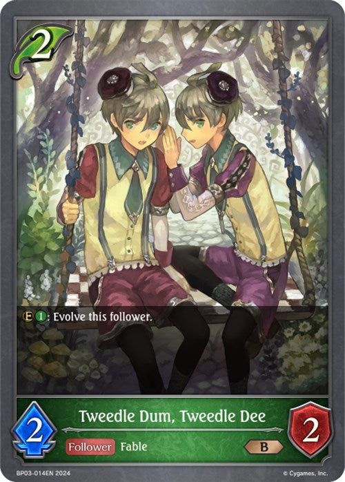 Tweedle Dum, Tweedle Dee (BP03-014EN) [Flame of Laevateinn] - Bushiroad - Card Brawlers | Quebec | Canada |