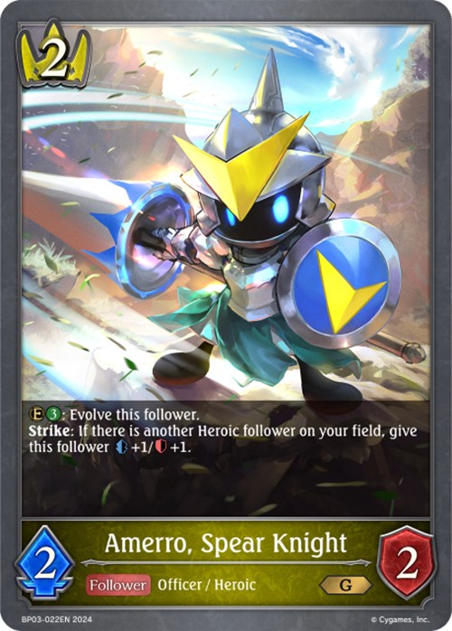 Amerro, Spear Knight (BP03-022EN) [Flame of Laevateinn] - Bushiroad - Card Brawlers | Quebec | Canada |