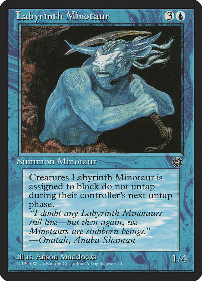 Labyrinth Minotaur (Onatah Flavor Text) [Homelands] - Magic: The Gathering - Card Brawlers | Quebec | Canada |