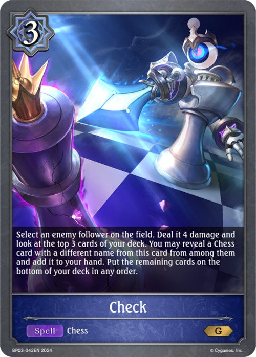 Check (BP03-042EN) [Flame of Laevateinn] - Bushiroad - Card Brawlers | Quebec | Canada |