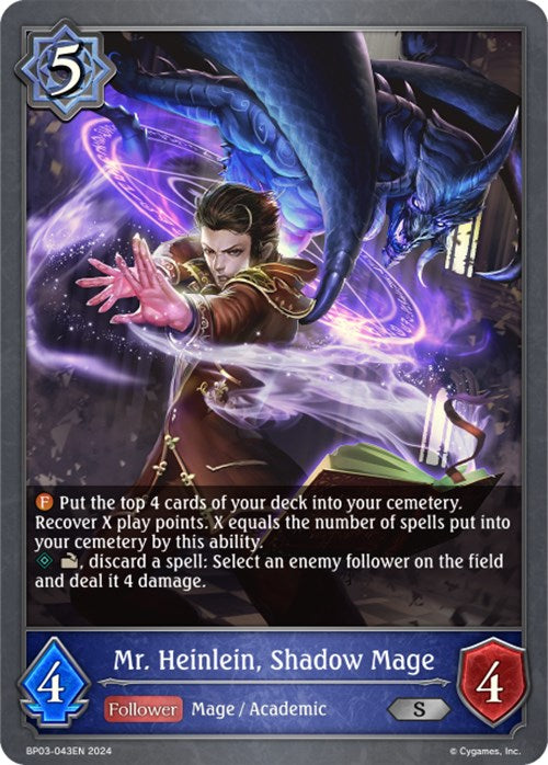 Mr. Heinlein, Shadow Mage (BP03-043EN) [Flame of Laevateinn] - Bushiroad - Card Brawlers | Quebec | Canada |