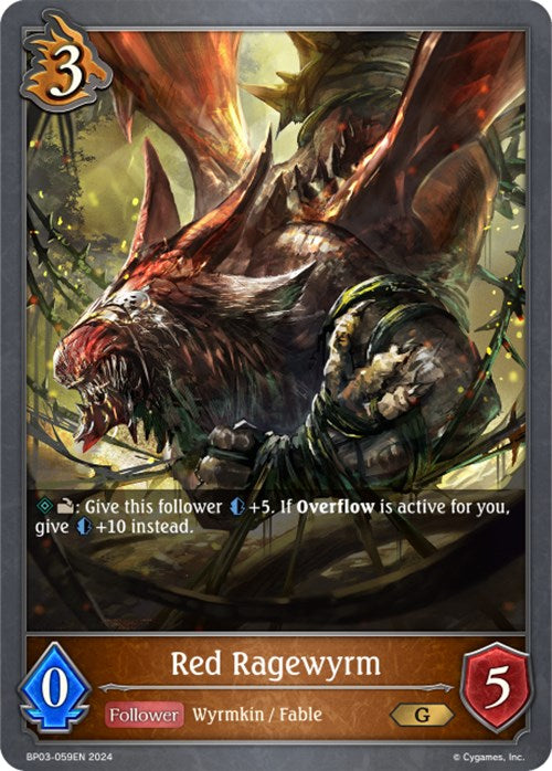 Red Ragewyrm (BP03-059EN) [Flame of Laevateinn] - Bushiroad - Card Brawlers | Quebec | Canada |