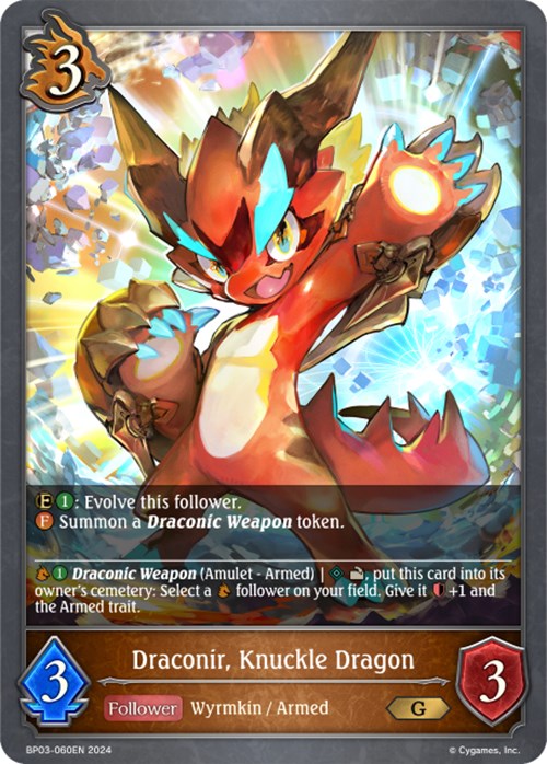 Draconir, Knuckle Dragon (BP03-060EN) [Flame of Laevateinn] - Bushiroad - Card Brawlers | Quebec | Canada |