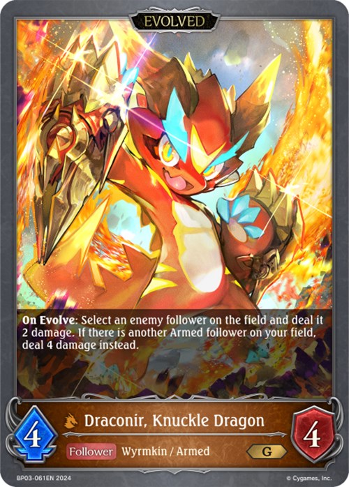 Draconir, Knuckle Dragon (BP03-061EN) [Flame of Laevateinn] - Bushiroad - Card Brawlers | Quebec | Canada |
