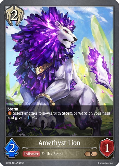 Amethyst Lion (BP03-105EN) [Flame of Laevateinn] - Bushiroad - Card Brawlers | Quebec | Canada |