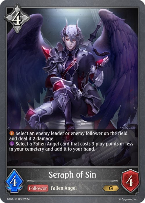 Seraph of Sin (BP03-111EN) [Flame of Laevateinn] - Bushiroad - Card Brawlers | Quebec | Canada |