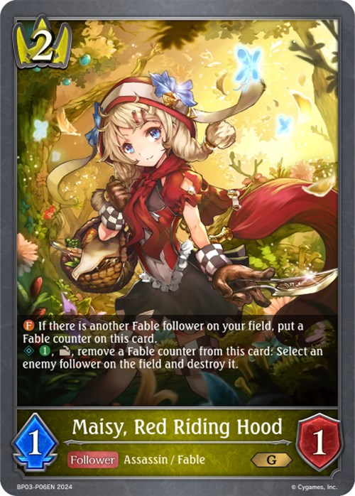 Maisy, Red Riding Hood (BP03-P06EN) [Flame of Laevateinn] - Bushiroad - Card Brawlers | Quebec | Canada |