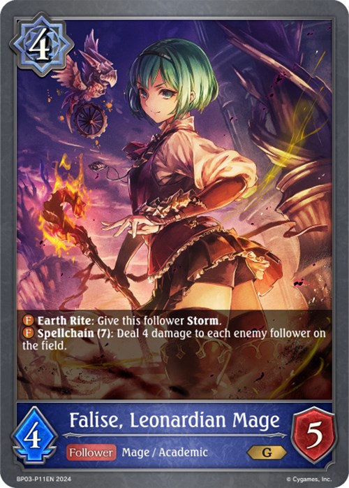 Falise, Leonardian Mage (BP03-P11EN) [Flame of Laevateinn] - Bushiroad - Card Brawlers | Quebec | Canada |