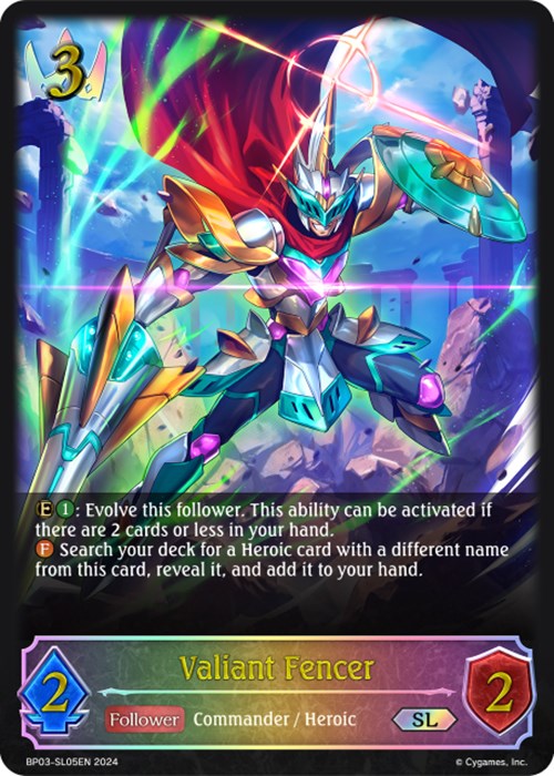 Valiant Fencer (BP03-SL05EN) [Flame of Laevateinn] - Bushiroad - Card Brawlers | Quebec | Canada |