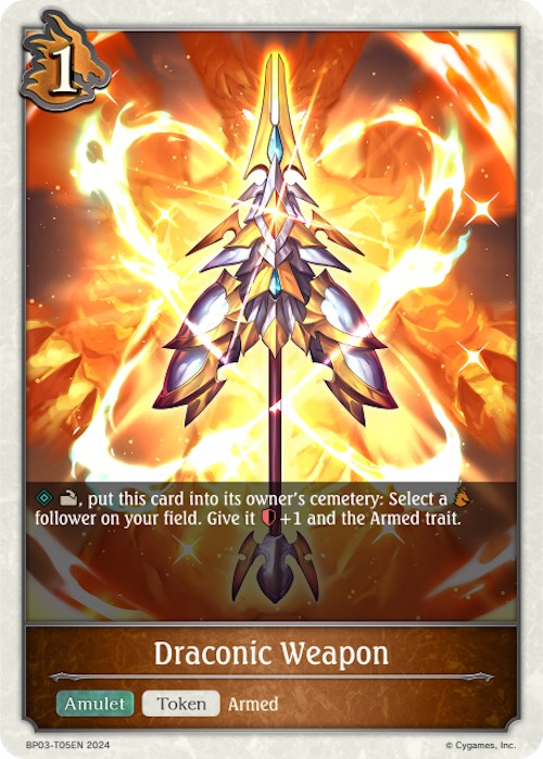 Draconic Weapon (BP03-T05EN) [Flame of Laevateinn] - Bushiroad - Card Brawlers | Quebec | Canada |