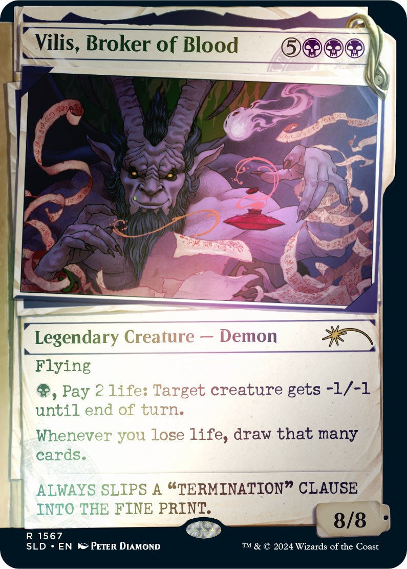 Vilis, Broker of Blood (Rainbow Foil) [Secret Lair Drop Series] - Magic: The Gathering - Card Brawlers | Quebec | Canada |