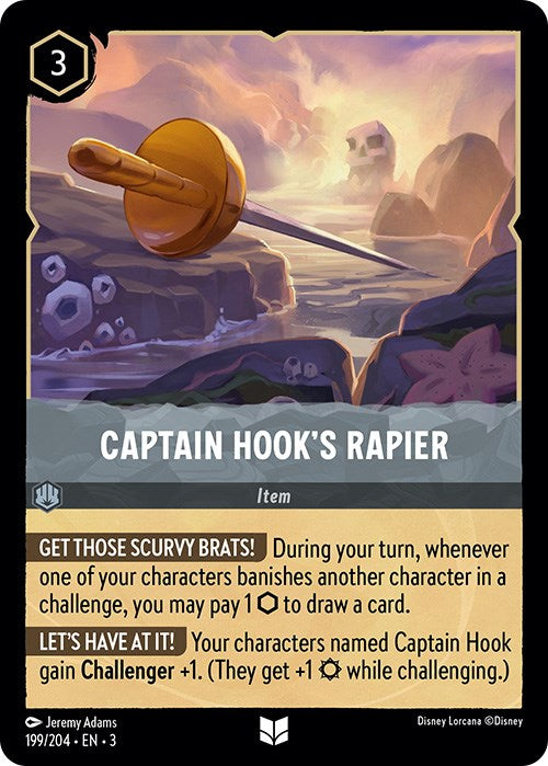 Captain Hook's Rapier (199/204) [Into the Inklands] - Card Brawlers | Quebec | Canada | Yu-Gi-Oh!