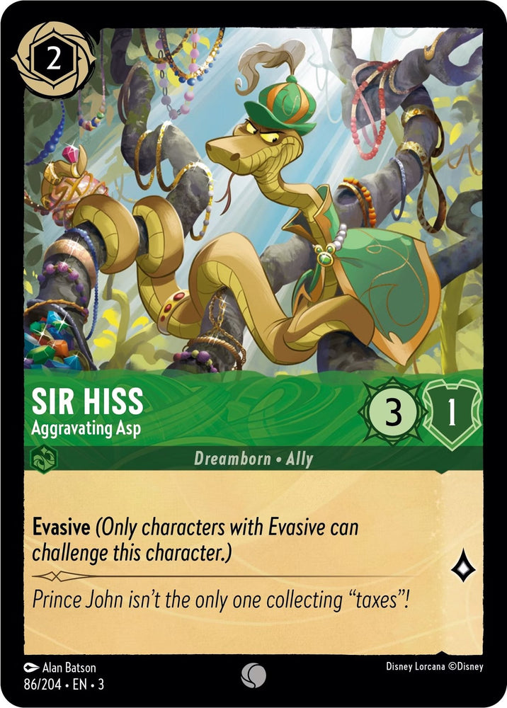 Sir Hiss - Aggravating Asp (86/204) [Into the Inklands] - Card Brawlers | Quebec | Canada | Yu-Gi-Oh!