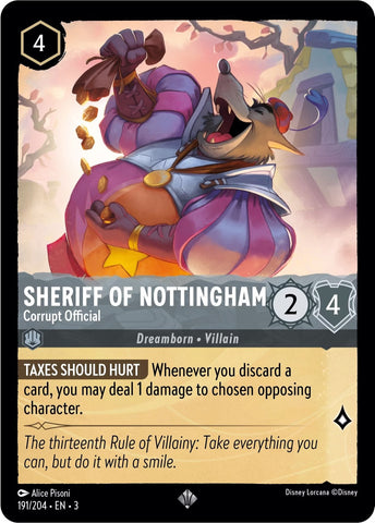 Sheriff of Nottingham - Corrupt Official (191/204) [Into the Inklands] - Card Brawlers | Quebec | Canada | Yu-Gi-Oh!