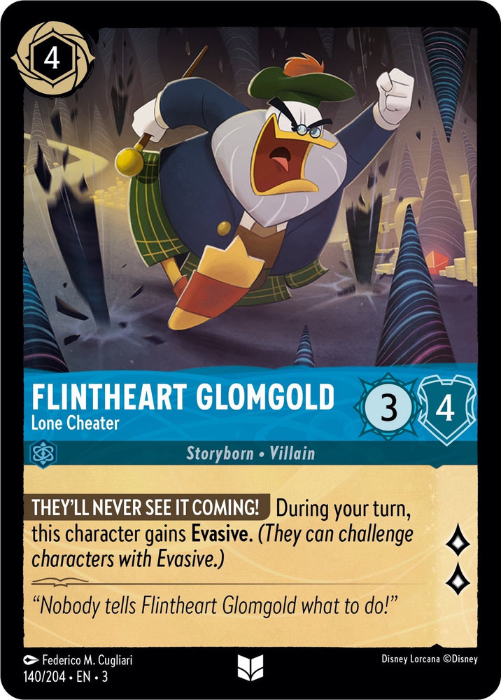 Flintheart Glomgold - Lone Cheater (140/204) [Into the Inklands] - Card Brawlers | Quebec | Canada | Yu-Gi-Oh!