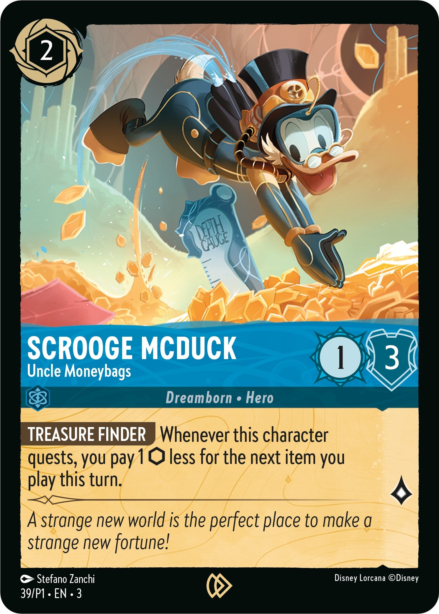 Scrooge McDuck - Uncle Moneybags (39) [Promo Cards] - Disney - Card Brawlers | Quebec | Canada |