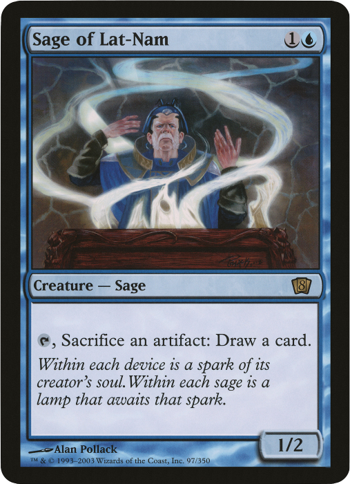 Sage of Lat-Nam (Oversized) [Eighth Edition Box Topper] - Magic: The Gathering - Card Brawlers | Quebec | Canada |