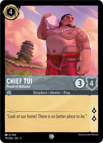 Chief Tui - Proud of Motunui (171/204) [Into the Inklands] - Card Brawlers | Quebec | Canada | Yu-Gi-Oh!