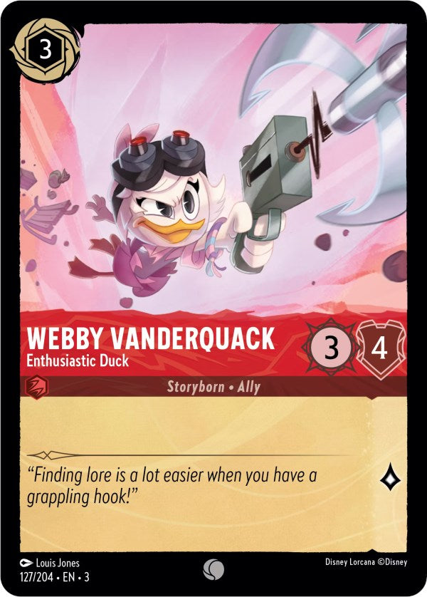 Webby Vanderquack - Enthusiastic Duck (127/204) [Into the Inklands] - Card Brawlers | Quebec | Canada | Yu-Gi-Oh!
