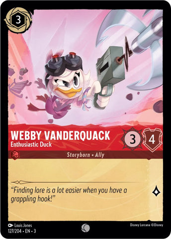 Webby Vanderquack - Enthusiastic Duck (127/204) [Into the Inklands] - Card Brawlers | Quebec | Canada | Yu-Gi-Oh!