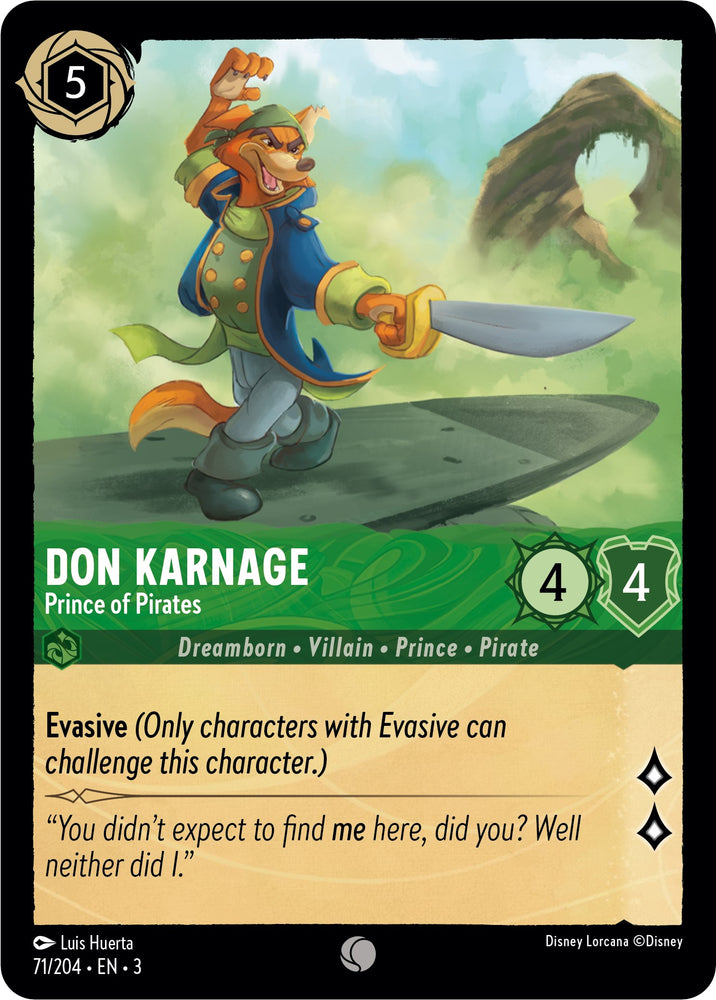 Don Karnage - Prince of Pirates (71/204) [Into the Inklands] - Card Brawlers | Quebec | Canada | Yu-Gi-Oh!