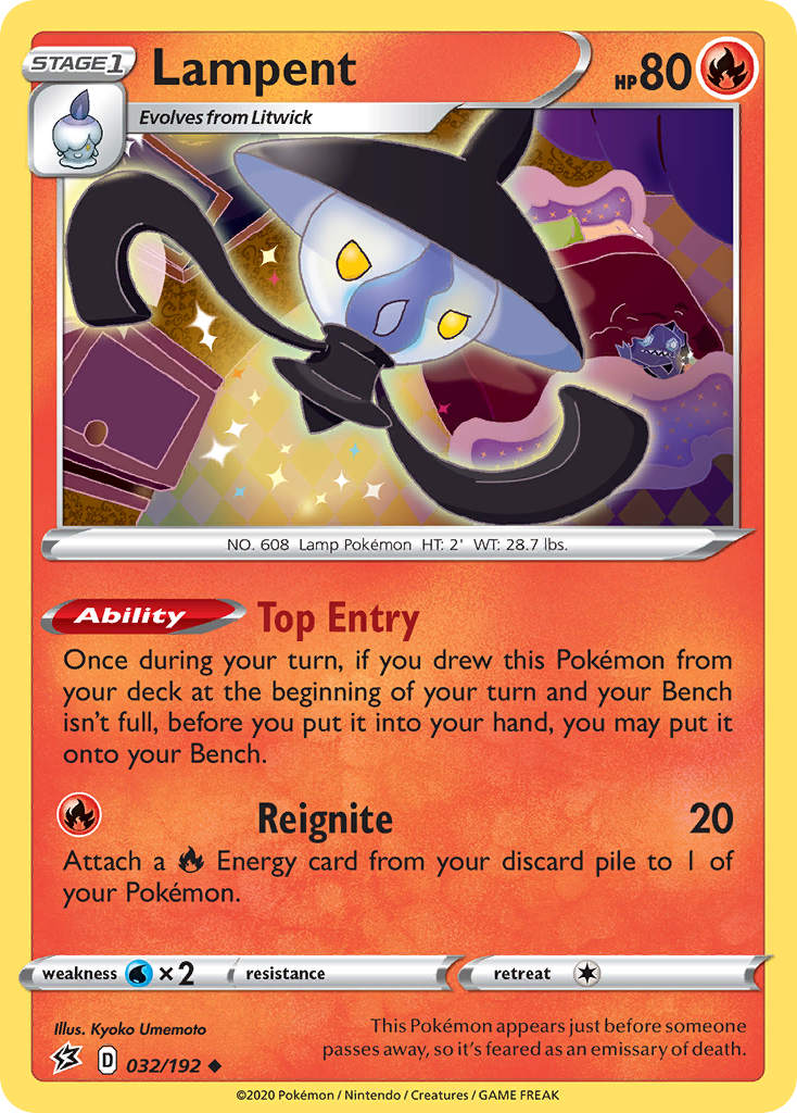 Lampent (032/192) [Sword & Shield: Rebel Clash] - Pokémon - Card Brawlers | Quebec | Canada |