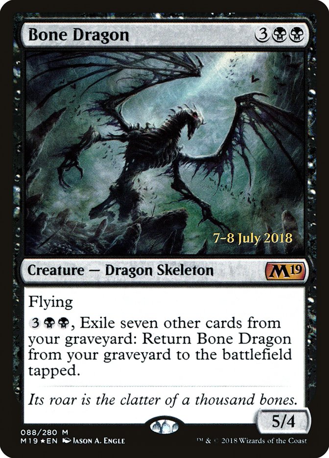 Bone Dragon [Core Set 2019 Prerelease Promos] - Magic: The Gathering - Card Brawlers | Quebec | Canada |