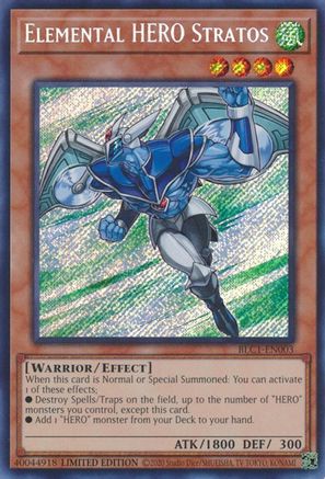 Elemental HERO Stratos [BLC1-EN003] Secret Rare - Yu-Gi-Oh! - Card Brawlers | Quebec | Canada |