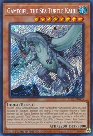 Gameciel, the Sea Turtle Kaiju [BLC1-EN005] Secret Rare - Yu-Gi-Oh! - Card Brawlers | Quebec | Canada |