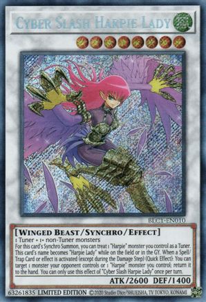 Cyber Slash Harpie Lady [BLC1-EN010] Secret Rare - Yu-Gi-Oh! - Card Brawlers | Quebec | Canada |